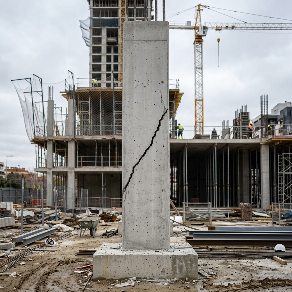 Foundation crack on east wall